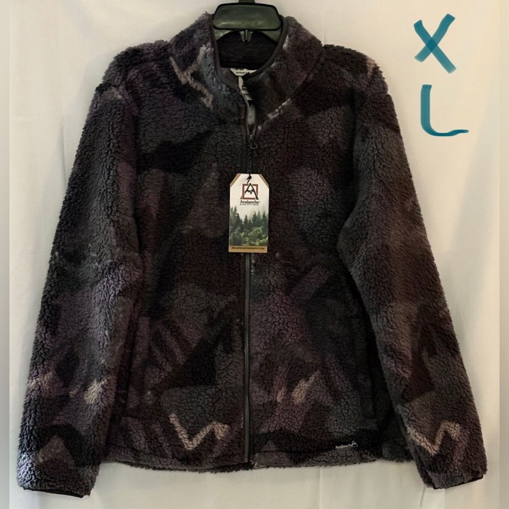 Avalanche Women's Fleece Jacket - Black and Gray